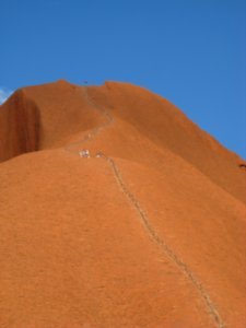 People Climbing Uluru