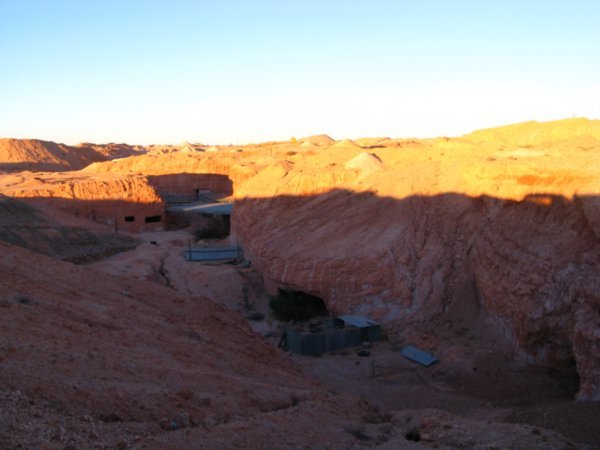Deserted open cut mine