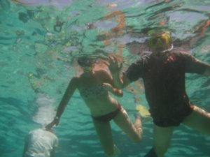 Anna and Terry Snorkelling