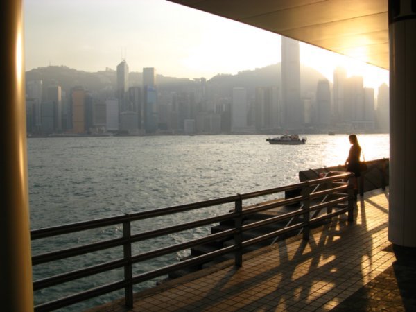 Looking across to Hong Kong Island