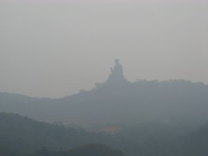 Tian Tan Buddha in the distance