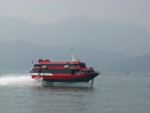 Overtaken by a hydrofoil