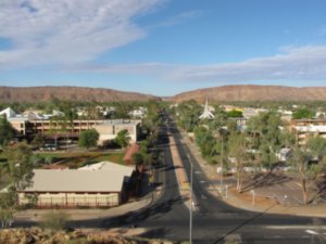 The classic view from Anzac Hill looking towards Heavitree Gap