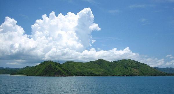 Lombok from the ferry
