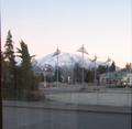 View of Mt.Hutt from my room at the Snow Denn, Methven