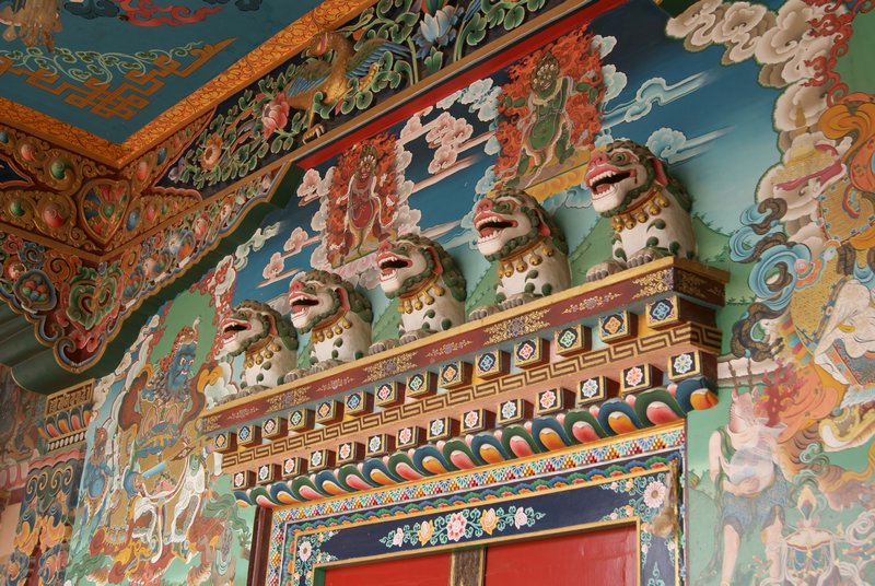 interiors of a temple