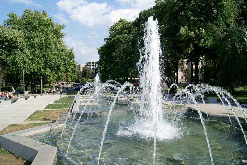 Fountain in Tasmajdan Park
