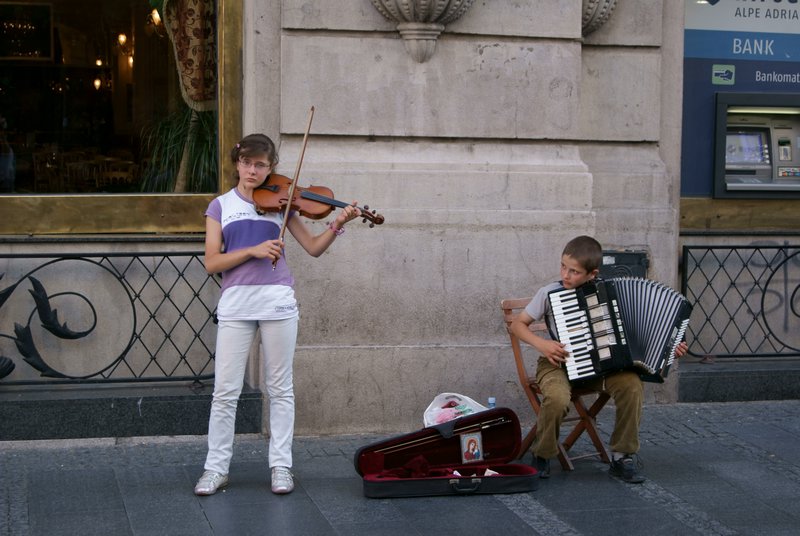 Musicians Playing in Knez Mihailova Street