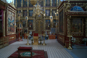 Inside Troitsky Cathedral (Pskov)