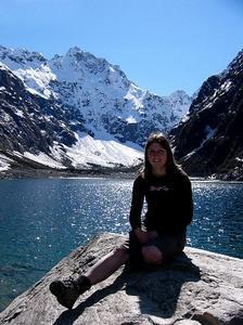 Cath at Lake Marian, Fiordland, NZ