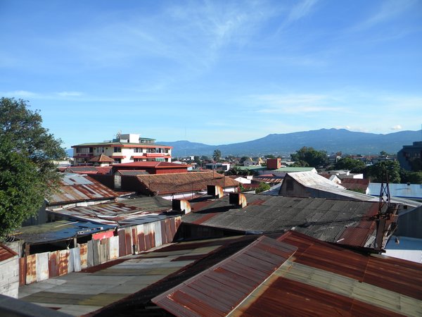 Rooftop view from our SanJose hostel