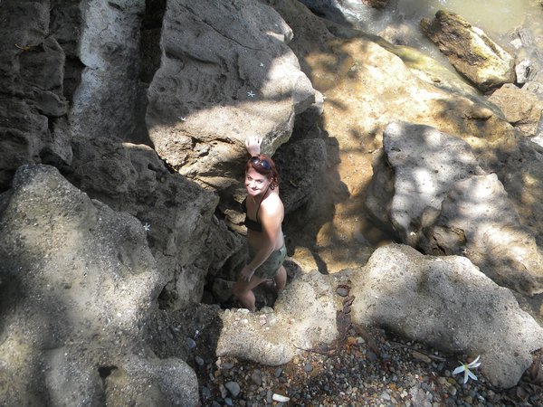 Rocky Climb on the edge of the beach