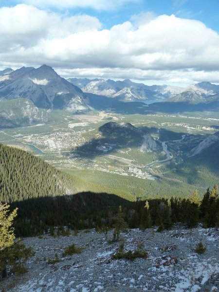 View of Banff from Sulphur Mountain