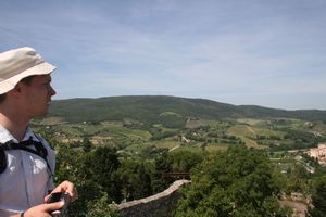 Looking over Tuscany