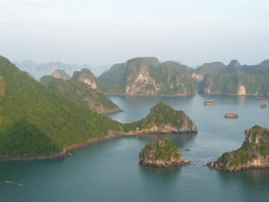Ha Long bay from the look out tower