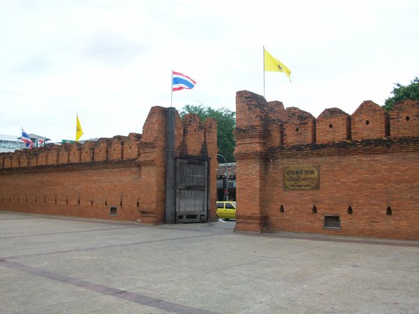 The ancient wall of Chiang Mai