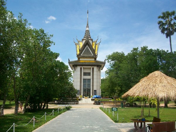 Memorial Stupa at the Killing Fields 