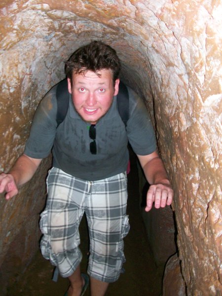 Big Steve in Vietnamese sized tunnels