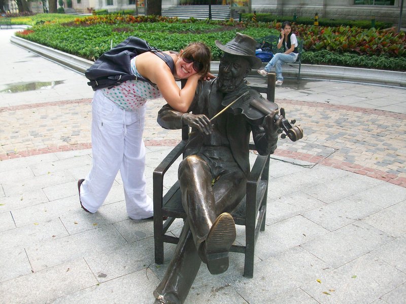Getting friendly with the locals in Guangzhou