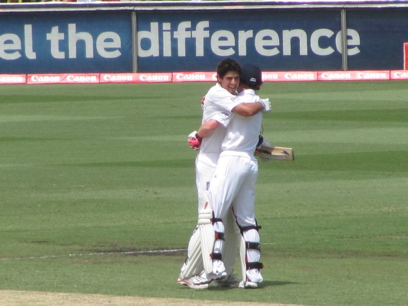 Cook celebrates another ton!