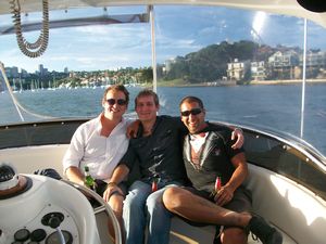 Steve, James and Ryan on christmas cruise