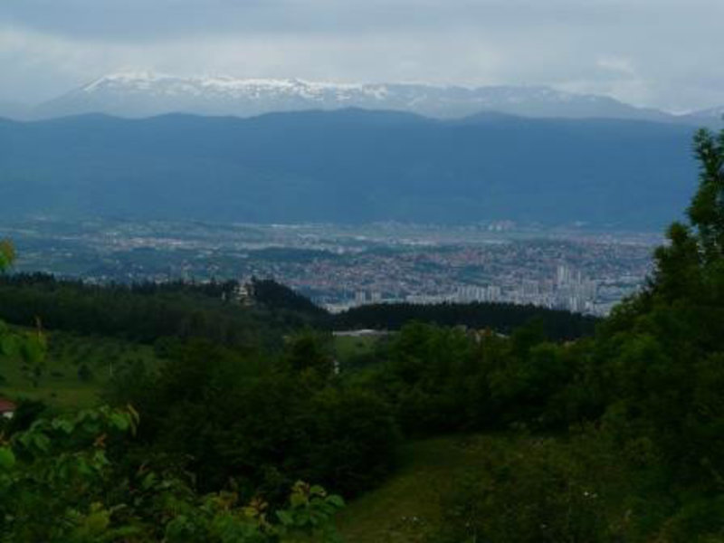 View down to Sarajevo