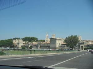 Driving into Avignon