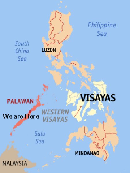 Map of Palawan