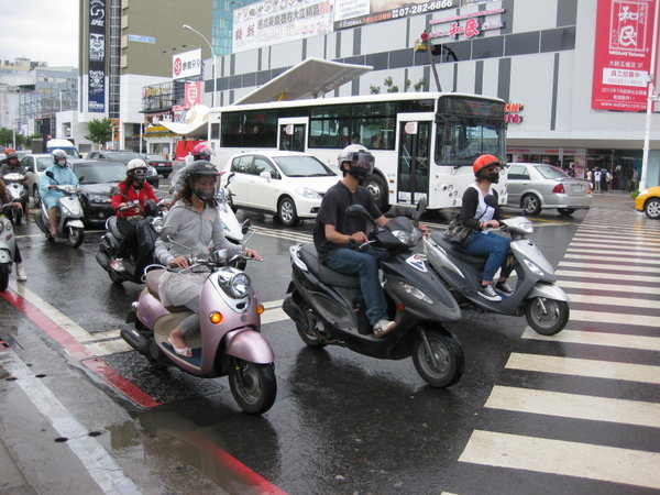 Scooters in het straatbeeld