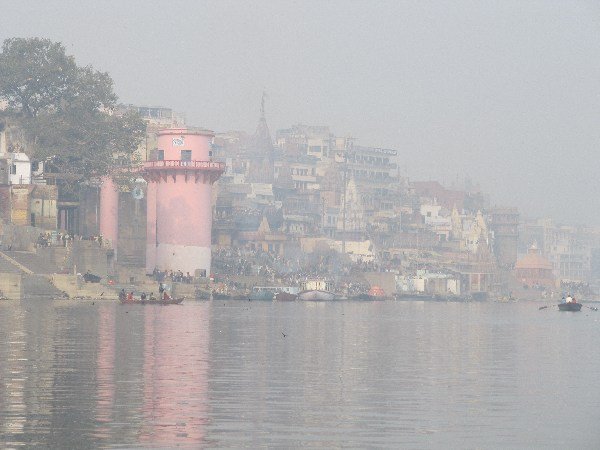 View of Ghats from the river