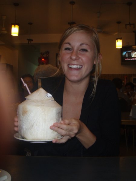 The coconut I drank and ate!