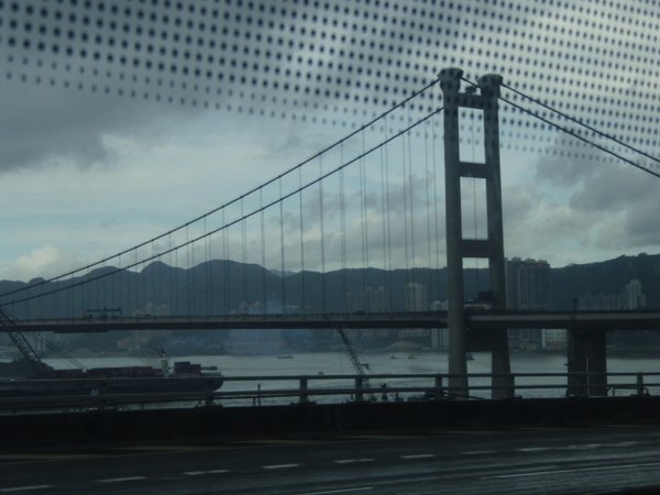 Cable bridge to Lantau Island