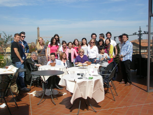 8.4.2011 - Bologna - lunch with students 