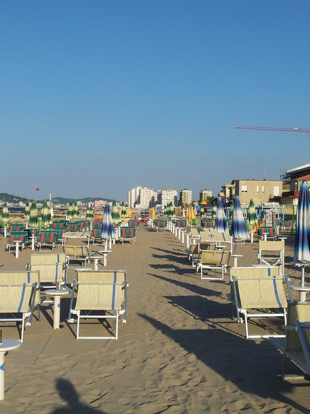 7.6.12 - Misano - view of beach across road from campsite
