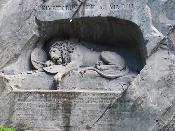 15.7.12 Lucerne - The Dying Lion of Lucerne 