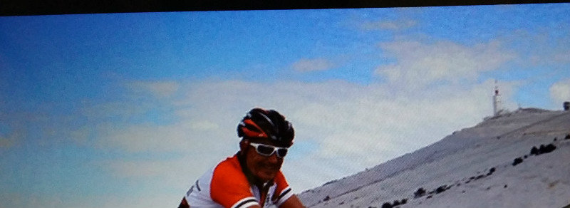 28.6.14 Tom at the top of Mt Ventoux