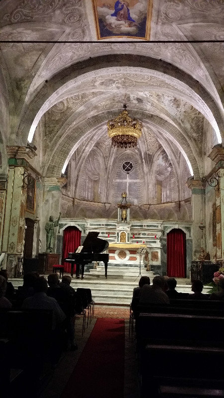 9.8.14 Torino-Avigliana. Chiesa di San Maria Maggiore. Went to concert of violinist and pianoforte (3)