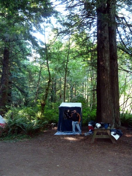 Our campsite at Emerald Forest