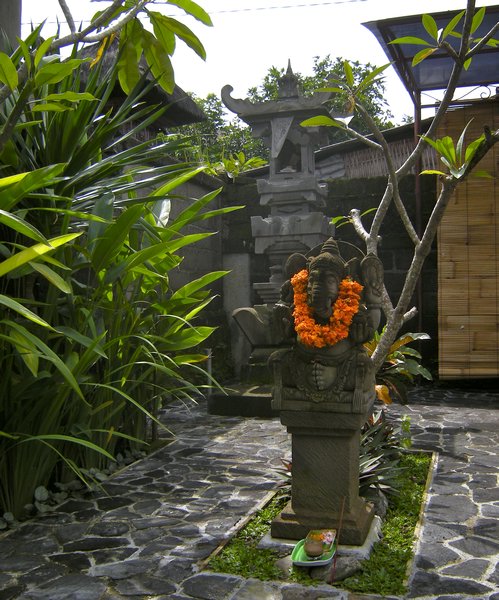 Ganesha statue & NW house temple