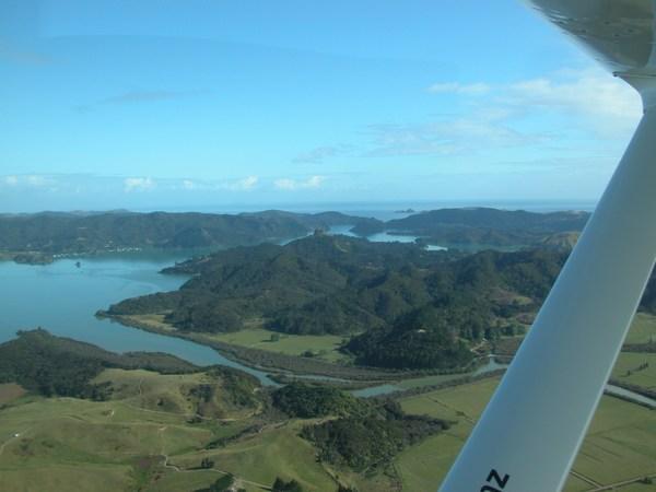 View from the plane, Northland