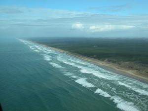 Ninety-Mile Beach from the air