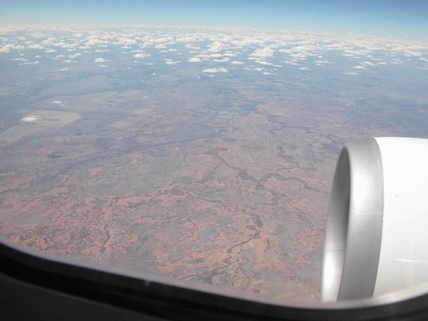 Aerial view of the Outback