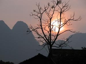 Beautiful Yangshuo sunset