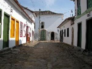 The streets of old Paraty