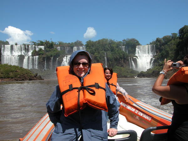 Me on the boat, Iguaçu