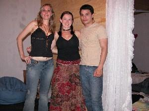 Me with Cyndi and her friend Lucas, Puerto Iguazu
