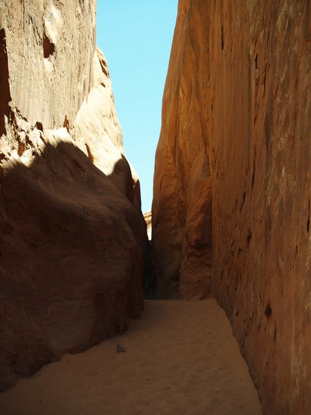Between two 'fins' at Arches