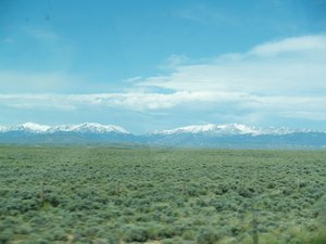 Snow caps in the northwest (Wyoming)
