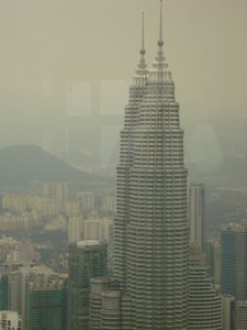 Looking out of KL Tower