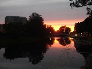 Sunset over River Fyris - Uppsala